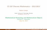 CS 207 Discrete Mathematics – 2012-2013 - CSE-IITB