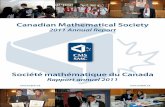 Annual Report 2011 - Canadian Mathematical Society