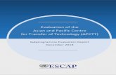 Evaluation of the Asian and Pacific Centre for Transfer of ...