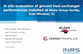 In situ evaluation of ground heat exchanger performances ...