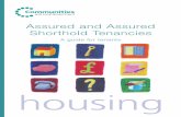 Assured and Assured shorthold tenancies - a guide for tenants