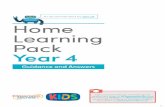 Year 4 Home Learning Packs - Guidance and Answers
