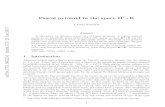 Pascal pyramid in the space H 2×R arXiv:1701.06022v1 [math ...