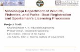 Mississippi Department of Wildlife, Fisheries, and Parks: Boat Registration and Sportsman’s Licensing Processes