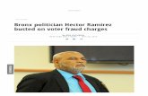 Bronx politician Hector Ramirez busted on voter fraud charges