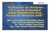 Evaluación de Windows CE y Linux Embedded sobre Plataformas iPaq Pocket PC Modelos 3600