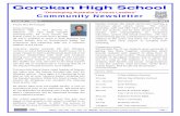Community Newsletter - Gorokan High School