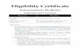 Eligibility Certificate - NMC
