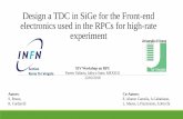 Design a TDC in SiGe for the Front-end electronics used in the ...
