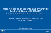 Water mass changes inferred by gravity field variations with GRACE