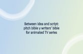 pitch bible y writers' bible for animated TV series