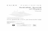 Australian Journal of Physics - CSIRO Publishing