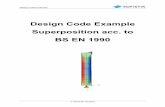 Design Code Example Superposition acc. to BS EN 1990
