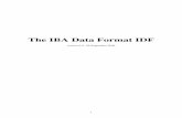 The IBA Data Format IDF
