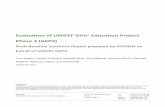 Evaluation of UNICEF Girls' Education Project Phase 3 (GEP3)