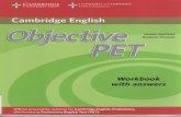 Cambridge English Objective PET second edition work book with key