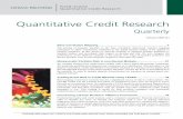 Quantitative Credit Research - QUANTLABS.NET