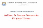 Ad hoc & Sensor Networks IV year II sem - IARE