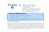 Speaking Skills 3: Developing Confidence