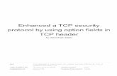 Enhanced a TCP security protocol by using option fields in TCP ...