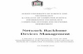 Network Backbone Devices Management - SUST Repository