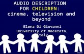 Audio description and other access services for blind children