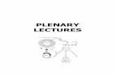 PLENARY LECTURES