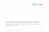 Qualification Specification - ITEC