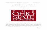 MATH6112 - Abstract Algebra II - The Ohio State University