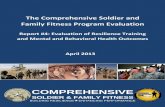 The comprehensive soldier and family fitness program evaluation report# 4: Evaluation of resilience training and mental and behavioral health outcomes
