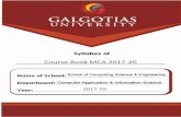 Course Book MCA 2017-20 - Galgotias University