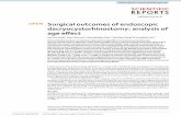 Surgical outcomes of endoscopic dacryocystorhinostomy