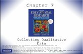 Chapter 7, collecting qualitative data