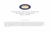 Charlottesville City Schools Program of Studies 2022-2023