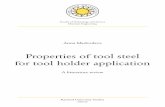 Properties of tool steel for tool holder application - DiVA-Portal