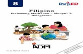 Ikalawang Markahan – Modyul 2: Balagtasan | Filipino