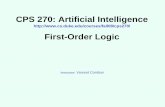CPS 270: Artificial Intelligence First-Order Logic