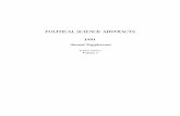 POUTICAL SCIENCE ABSTRACTS