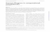 Current Progress in computational metabolomics