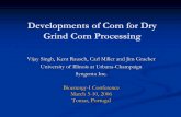 Developments of Corn for Dry Grind Corn Processing