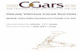 Online Vintage Cigar Auction