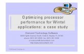 Optimizing processor performance for Wintel applications