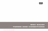 MSC SAUDI TERMS AND CONDITIONS