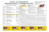2021-22 TOLEDO BASKETBALL GAME NOTES - Amazon S3