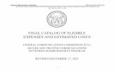FINAL CATALOG OF ELIGIBLE EXPENSES AND ESTIMATED ...