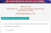 MATHS BOOKS - S CHAND MATHS (ENGLISH) PROBABILITY