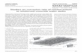 Studies on corrosion rate of reinforcement in reinforced concrete water tanks