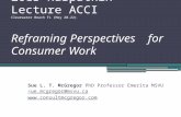 Karpatkin International Consumer Fellow - Reframing perspectives for consumer work