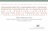 ORGANIZACIÓN DE LA INFORMACIÓN Y SINTAXIS: