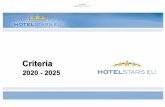 Criteria - 2020 - 2025 - Hotel Stars